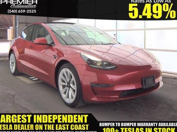 TESLA MODEL 3 2022 5YJ3E1EA7NF188899 image